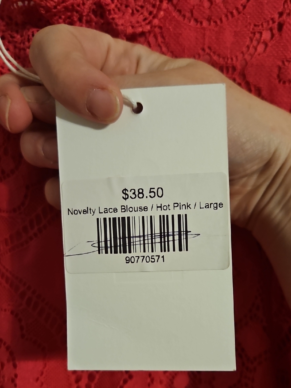 Andree By Unit Pink Lace Blouse. NWT - Picture 5 of 8